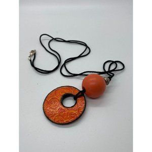 Hand Made Wooden Ring Necklace